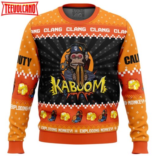 Monkey Bomb Call of Duty Ugly Christmas Sweater