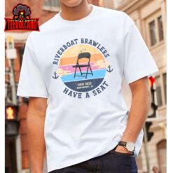 Montgomery Alabama boat fight riverboat brawl folding chair T-Shirt