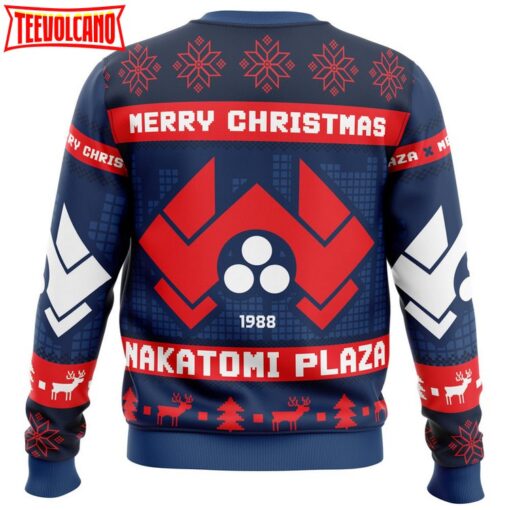 Nakatomi Plaza Die Hard Ugly Christmas Sweater