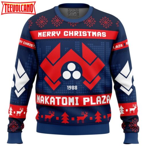 Nakatomi Plaza Die Hard Ugly Christmas Sweater