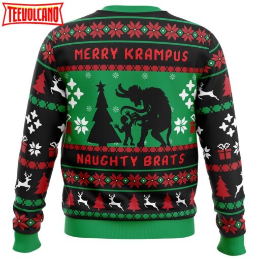 Naughty Brats Krampus Ugly Christmas Sweater