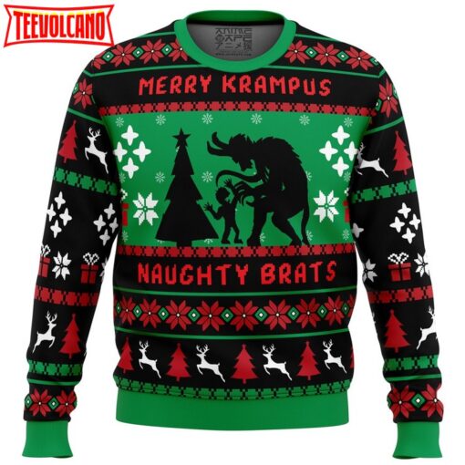 Naughty Brats Krampus Ugly Christmas Sweater