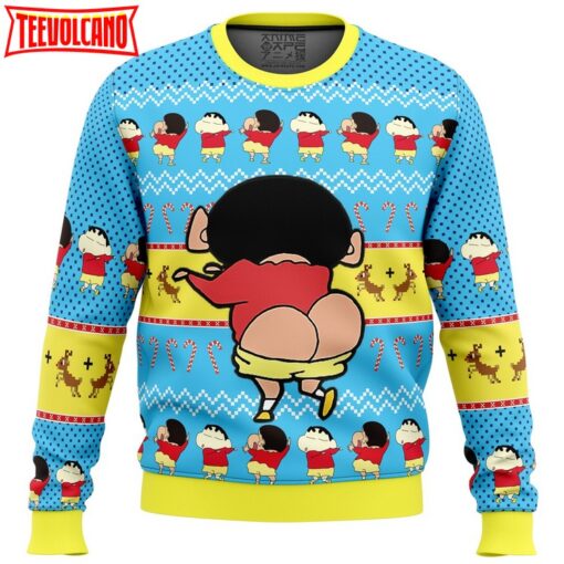 Naughty Shinnosuke Crayon Shin-chan Ugly Christmas Sweater