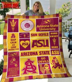 Ncaa Arizona State Sun Devils 3D Customized Personalized 3D Customized Quilt Blanket