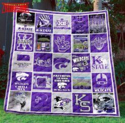 Ncaa Kansas State Wildcats 3D Customized Personalized 3D Customized Quilt Blanket