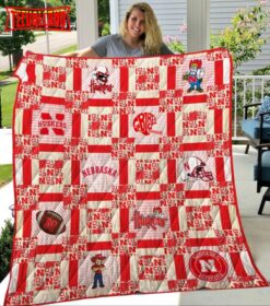 Nebraska Huskers 3D Customized Quilt Blanket