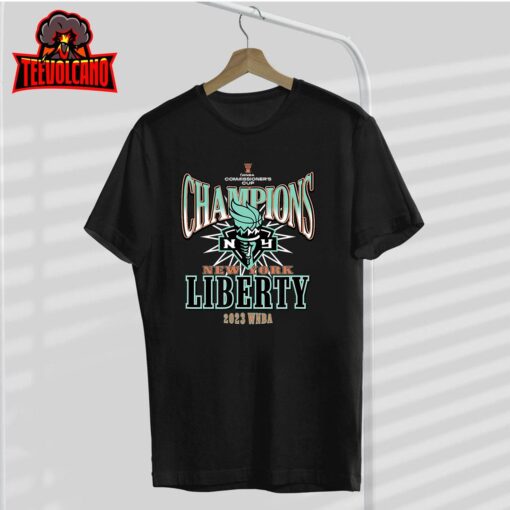 New York Liberty Commissioner’s Cup Champions Leaderboard T-Shirt