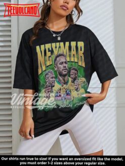 Neymar Da Silva Santos Jr Shirt, Soccer Football Shirt