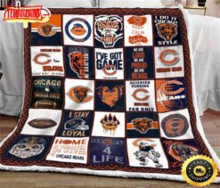 NFL Chicago Bears NFL Footbll  Sherpa Fleece Blanket