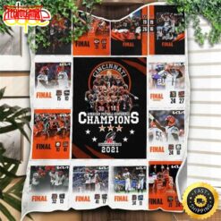 NFL Cincinnati Bengals Champions 2021 For Fan NFL Football Blanket Gift