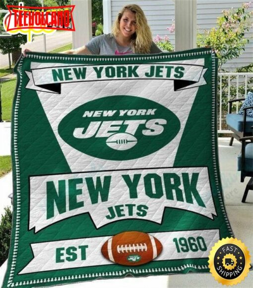 NFL New York Jets Green White Est 1960 For Fan NFL Football Blanket Gift