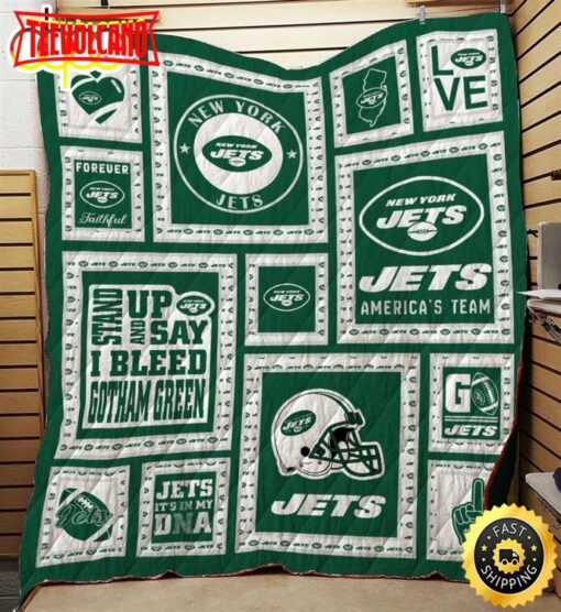 NFL New York Jets Green White For Fan NFL Football Blanket Gift