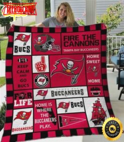 NFL Tampa Bay Buccaneers Red Fire The Cannons For Fan NFL Football Blanket Gift