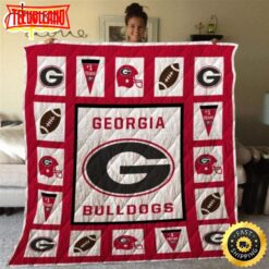 NFL Team Georgia Bulldogs Quilt Blanket