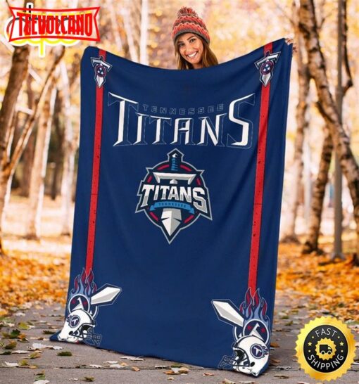 NFL Tennessee Titans Navy Blue For Fan NFL Football Blanket Gift