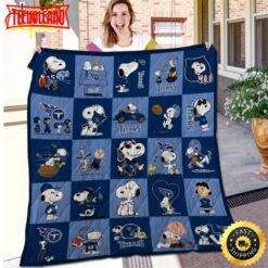 NFL Tennessee Titans Snoopy Blue For Fan NFL Football Blanket Gift