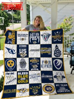 Nhl Nashville Predators 3D Quilt Blanket