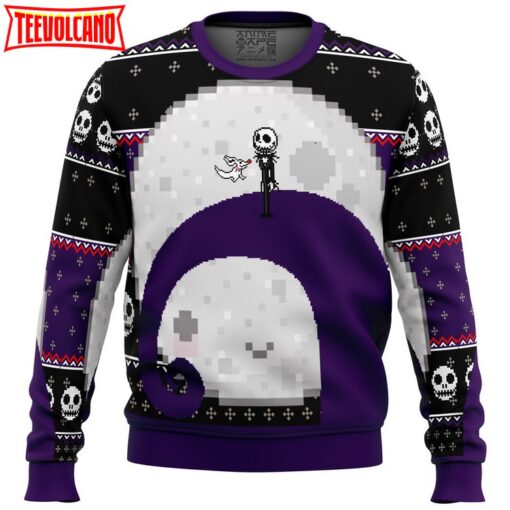 Nightmare Before Christmas Jack Moon Ugly Christmas Sweater