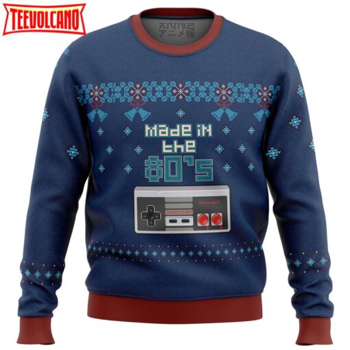 Nintendo made in the 80s Ugly Christmas Sweater