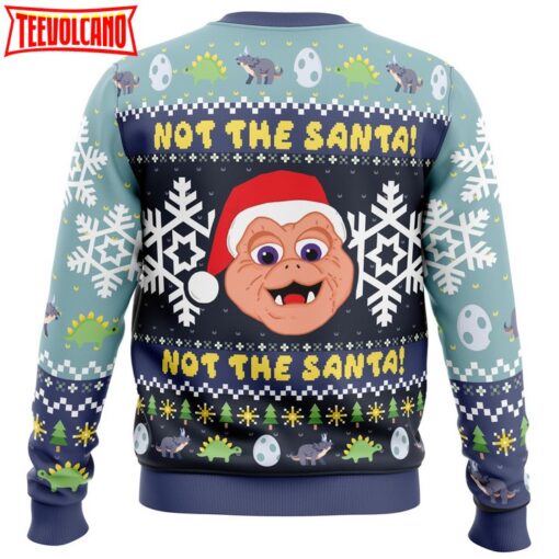 Not the Santa Dinosaurs Ugly Christmas Sweater