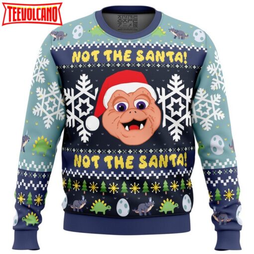 Not the Santa Dinosaurs Ugly Christmas Sweater