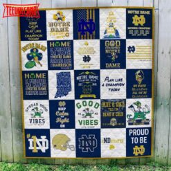 Notre Dame Fighting Irish 3D Quilt Blanket