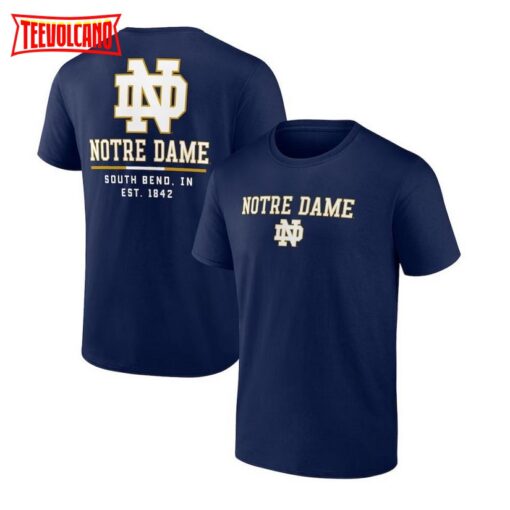 Notre Dame Fighting Irish Fanatics Branded Game Day 2-Hit T-Shirt