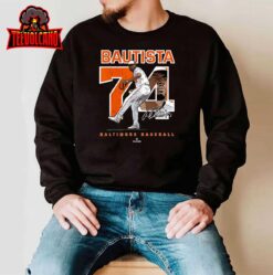 Number and Portrait Felix Bautista Baltimore MLBPA T-Shirt