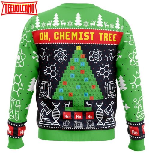 Oh, Chemist Tree Science Ugly Christmas Sweater