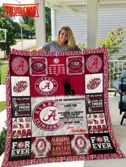 Ohio State Buckeyes To My Granddaughter Love Grandpa 3D Quilt Blanket