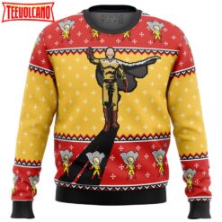 One Punch Man Saitama Shadow Ugly Christmas Sweater