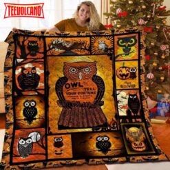 Owl Halloween Sherpa Blanket – Sherpa Blanket – Blanket Halloween Adult Throw