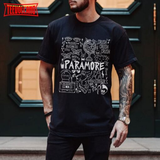 Paramore Doodle List Tour New Unisex T-shirt, Paramore Rock Band Shirt