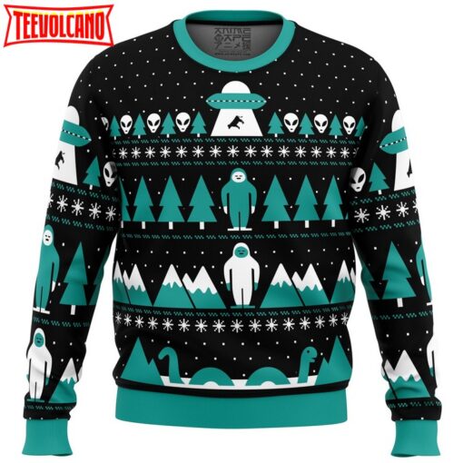 Paranormal Xmas Alien Ugly Christmas Sweater