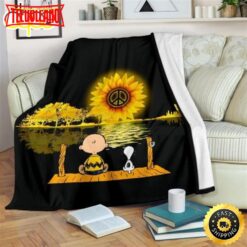 Peaceful Charlie Brown And Snoopy 3D Full Printing The Peanuts Movie Snoopy Dog Blanket