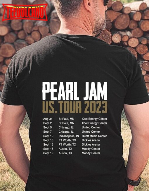 Pearl Jam US Tour 2023 Trending Double Side T-Shirt