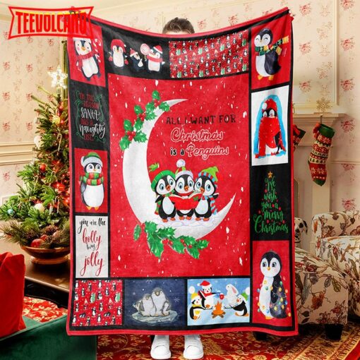 Penguin Christmas Blanket