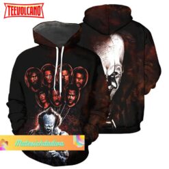 Pennywise Halloween Movie Characters 3D Pullover Hoodie