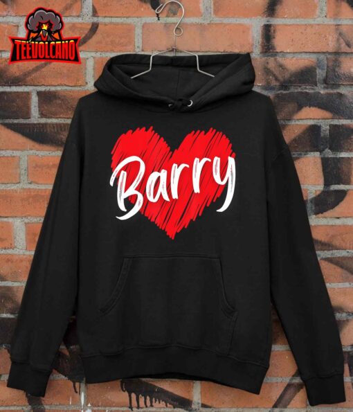 Personalized Name Barry I Love Barry T-Shirt