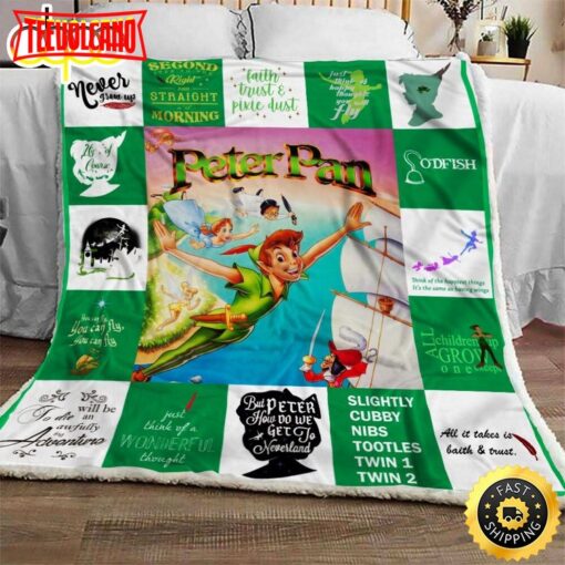 Peter Pan Disney Blanket Gift For Fans Movie Disney