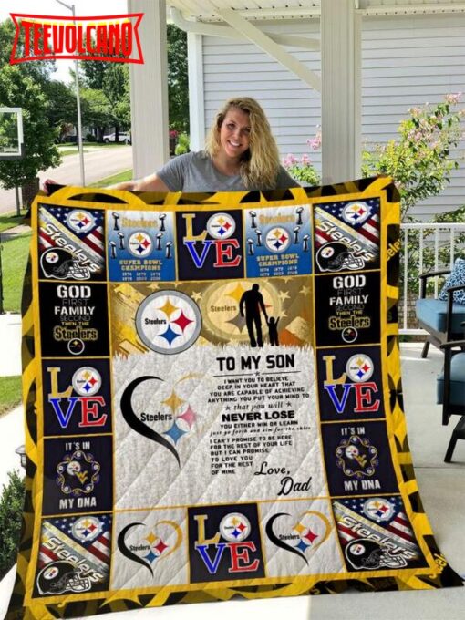 Pittsburgh Steelers 3D Customized Quilt Blanket