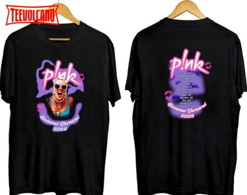 P!nk Summer Carnival 2023, Trustfall Album Tee, Pink Singer Tour T Shirt