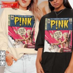 P!nk Vintage Merch Book Art P!nk Funhouse World Tour T Shirt