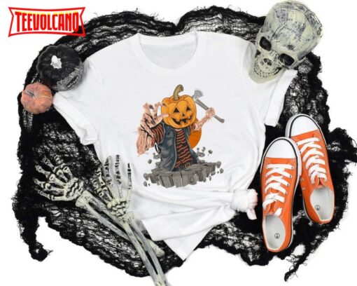 Pumpkin Head Killer Shirt, Horror Movie Halloween Sweatshirt