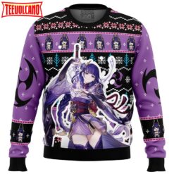 Raiden Genshin Impact Ugly Christmas Sweater