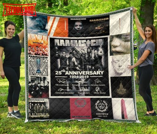 Rammstein Anniversary 3D Quilt Blanket