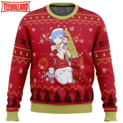 Re Zero Rem Christmas Ugly Christmas Sweater