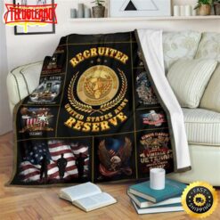 Recruiter Us Army Reserve Fleece Throw Blanket