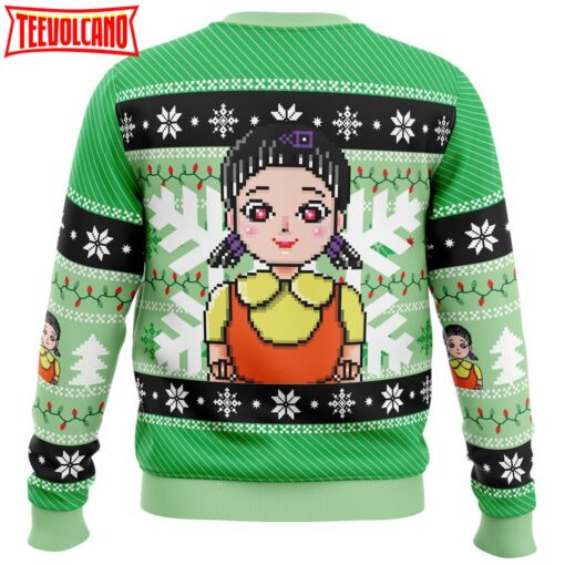 Red & Green Light Squid Game Ugly Christmas Sweater