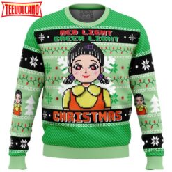 Red & Green Light Squid Game Ugly Christmas Sweater